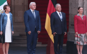 AMLO recibe al presidente de Alemania en Palacio Nacional