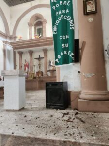 Terremoto de 7.4 deja grietas y daños en templos, casas y negocios en Michoacán