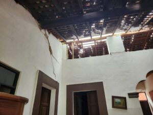 Terremoto de 7.4 deja grietas y daños en templos, casas y negocios en Michoacán