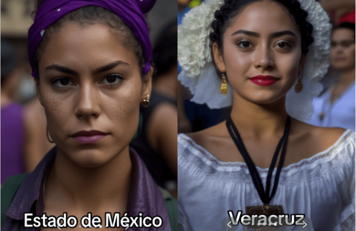 IA muestra como se ven los mexicanos según cada estado de la República