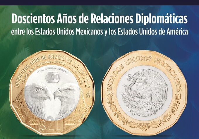 Banxico emite moneda conmemorativa por 200 años de relación México-EU