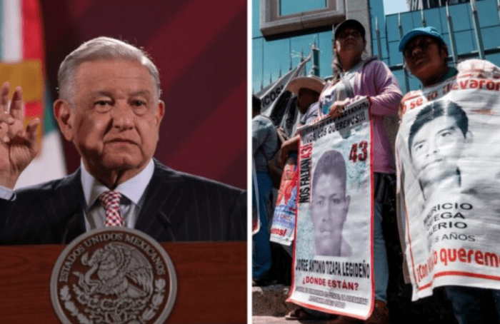 AMLO acusa que investigación del caso Ayotzinapa estuvo mal hecha