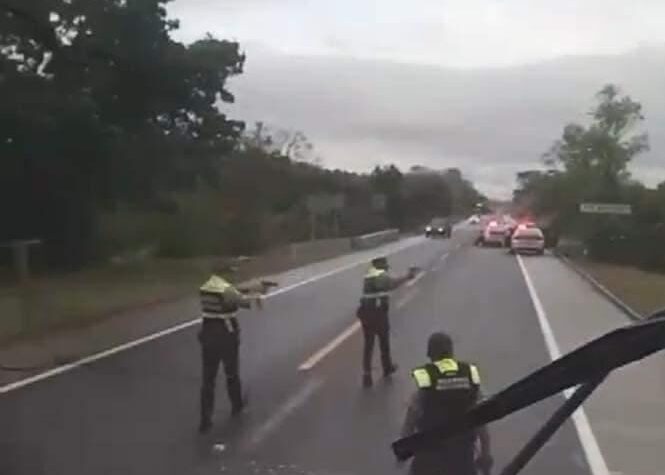 Enfrentamiento entre grupo armado y Guardia Nacional en la Autopista México- Tuxpan
